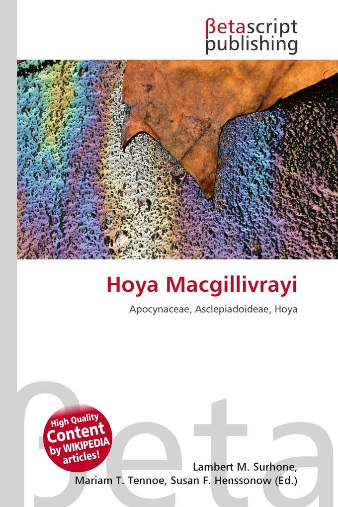 Hoya Macgillivrayi