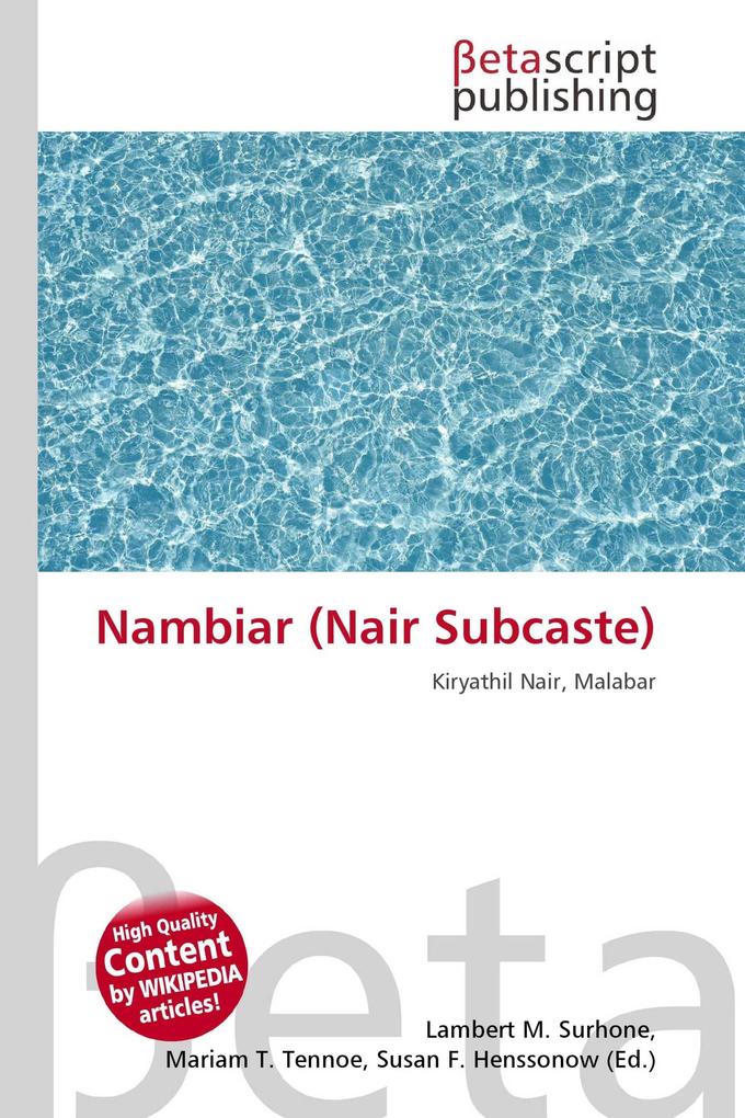 Nambiar (Nair Subcaste)