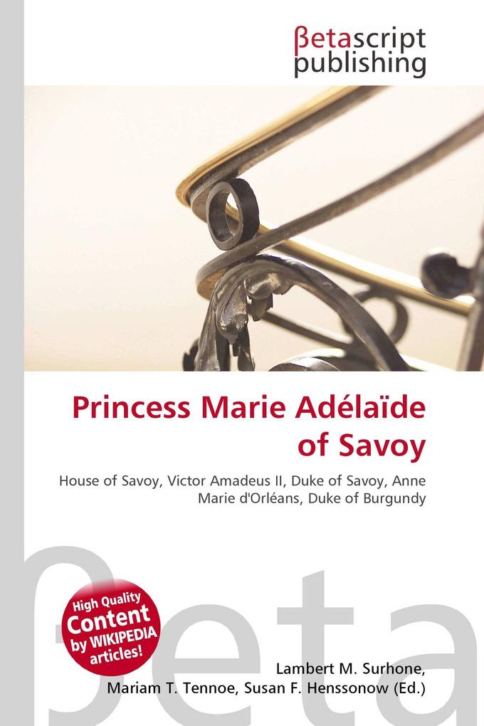 Princess Marie Adélaïde of Savoy