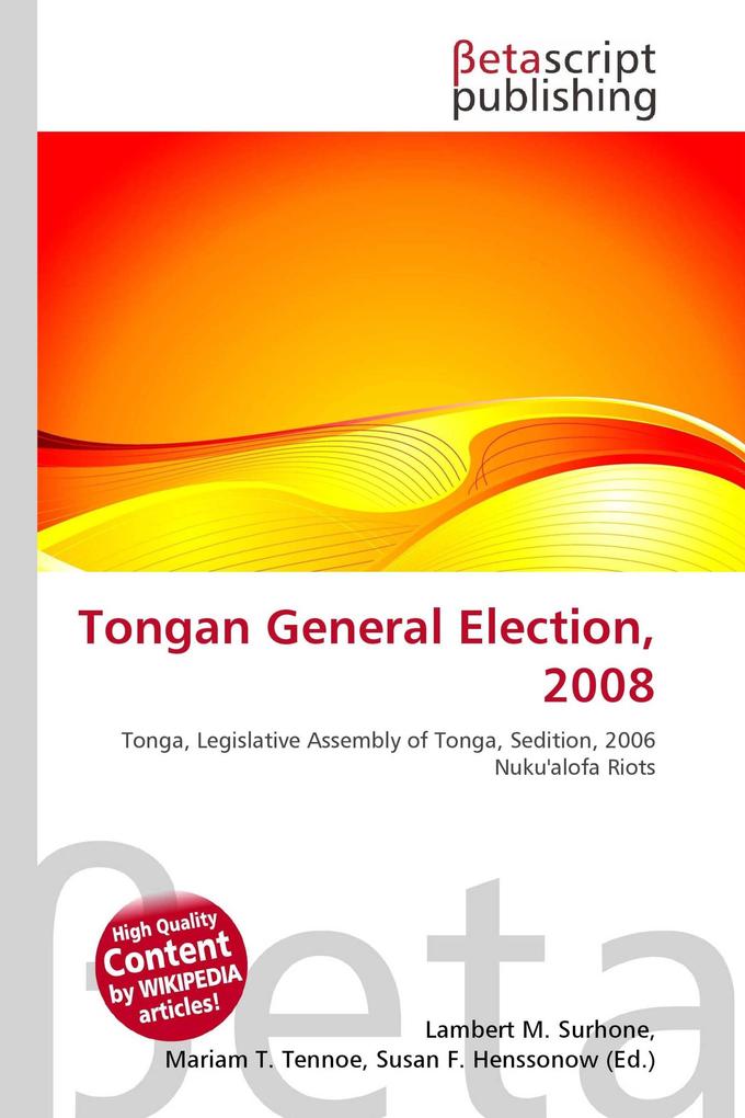 Tongan General Election 2008