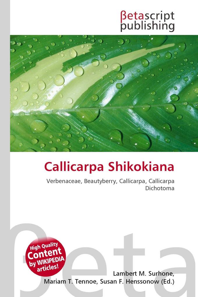 Callicarpa Shikokiana