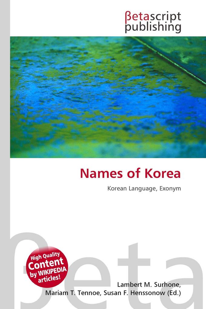 Names of Korea