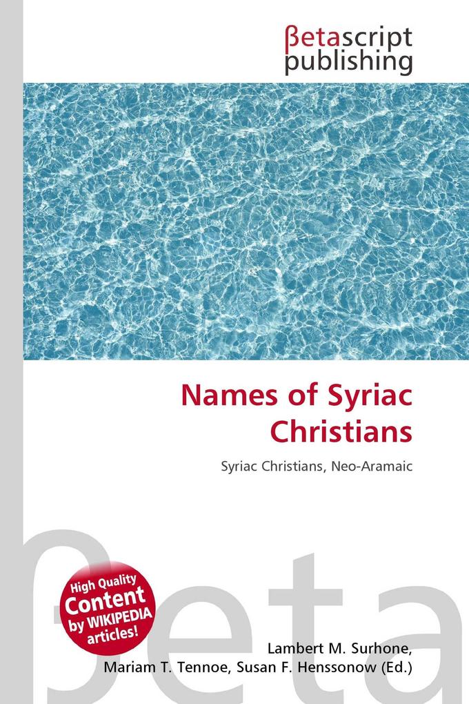 Names of Syriac Christians