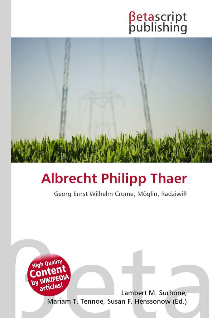 Albrecht Philipp Thaer