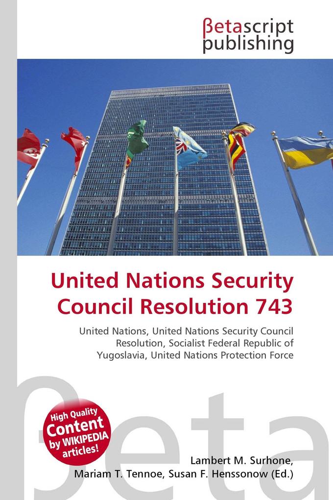 United Nations Security Council Resolution 743