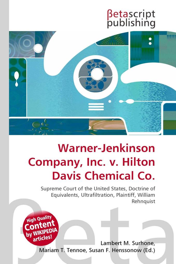 Warner-Jenkinson Company Inc. v. Hilton Davis Chemical Co.
