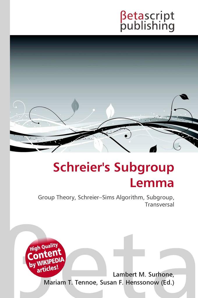 Schreier's Subgroup Lemma