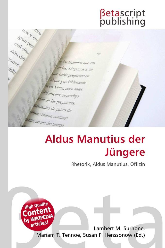 Aldus Manutius der Jüngere