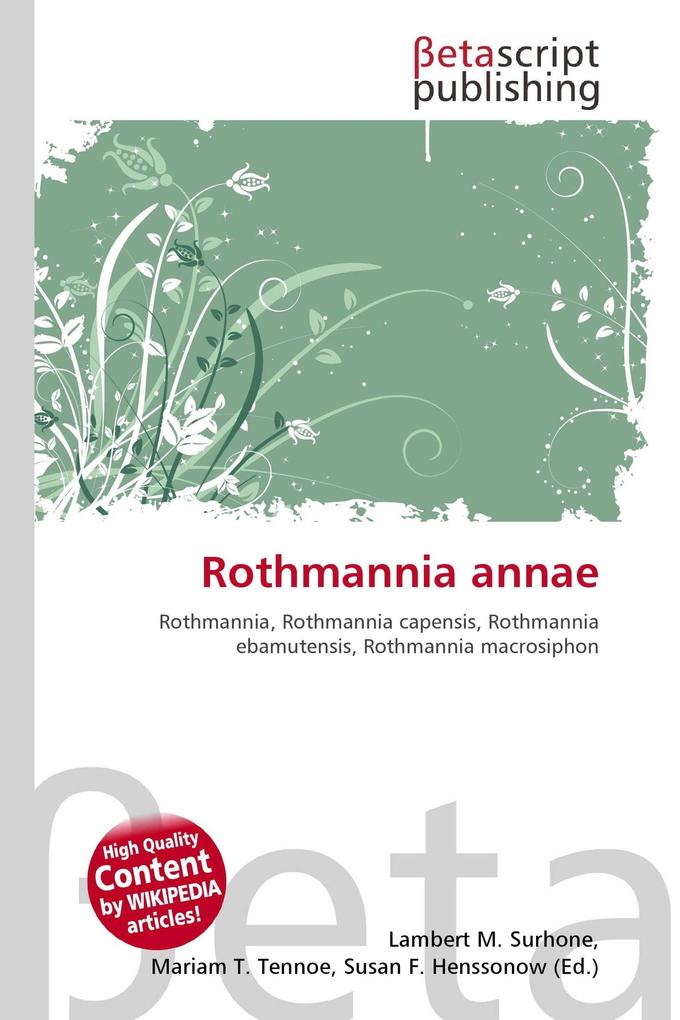Rothmannia annae