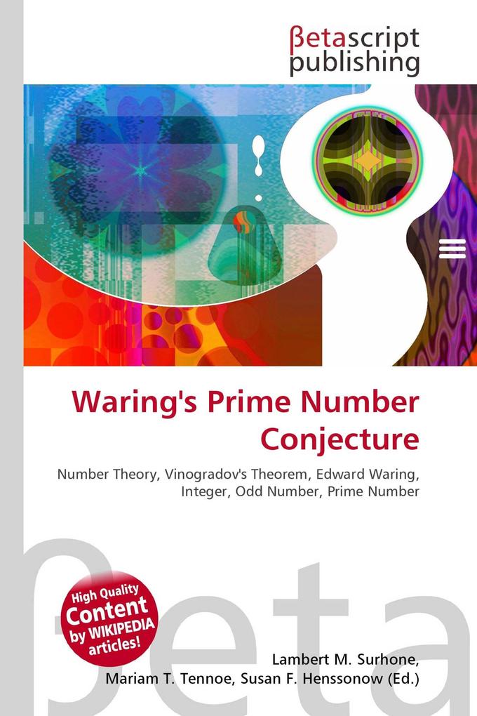 Waring's Prime Number Conjecture