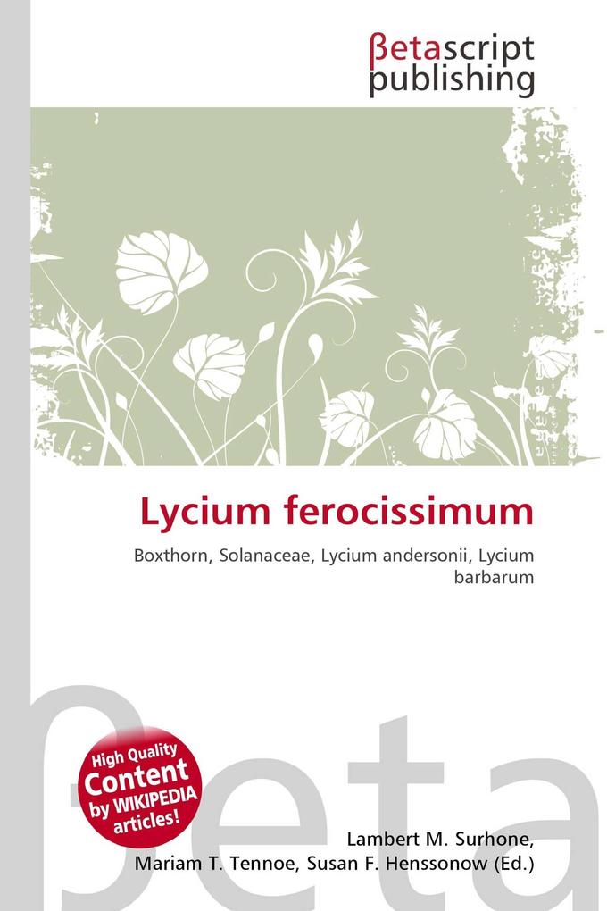 Lycium ferocissimum