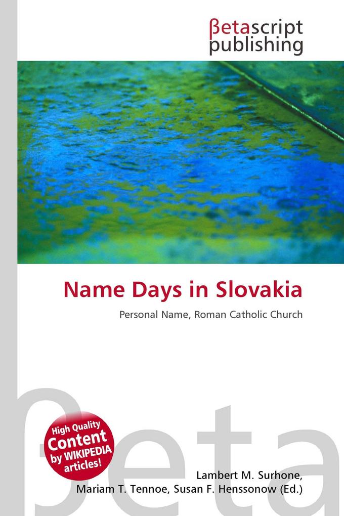 Name Days in Slovakia