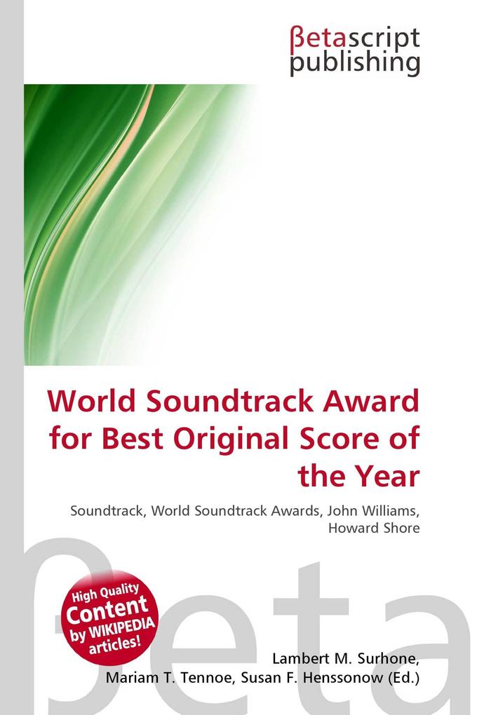 World Soundtrack Award for Best Original Score of the Year