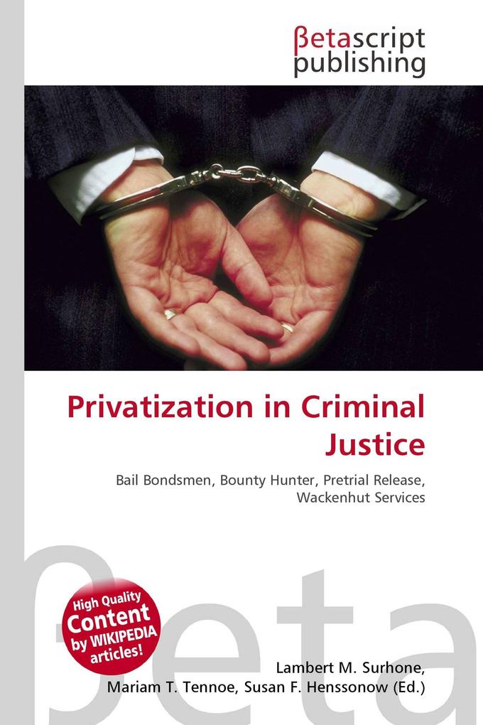 Privatization in Criminal Justice