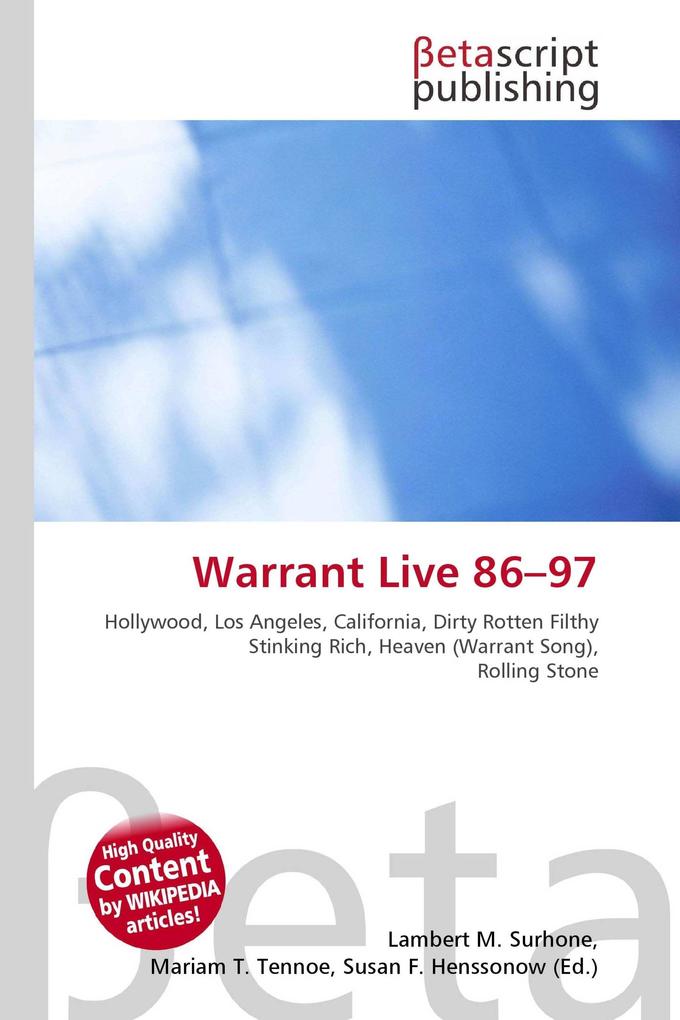 Warrant Live 86-97