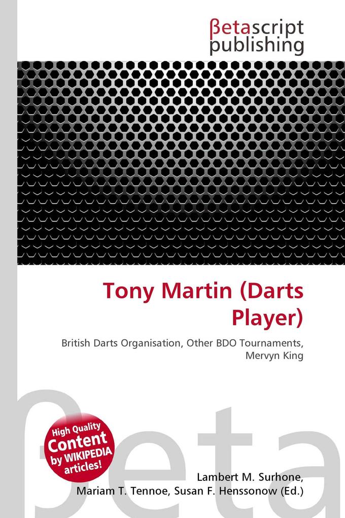 Tony Martin (Darts Player)