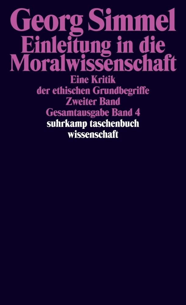 Einleitung in die Moralwissenschaft. Bd.2