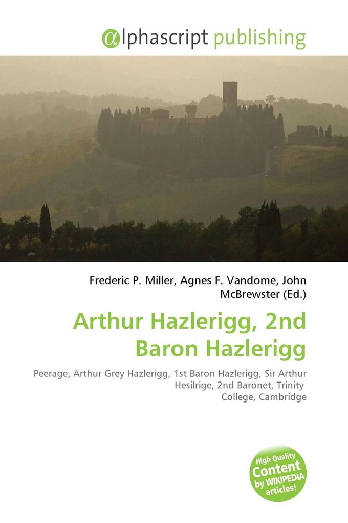 Arthur Hazlerigg 2nd Baron Hazlerigg
