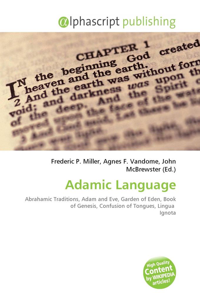 Adamic Language