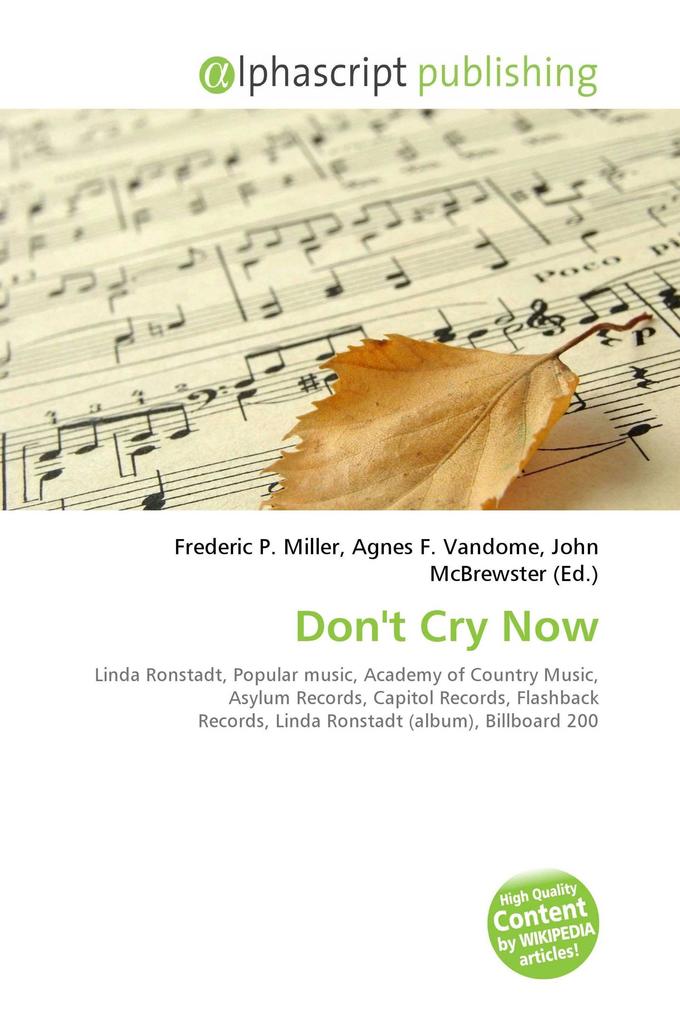 Don't Cry Now