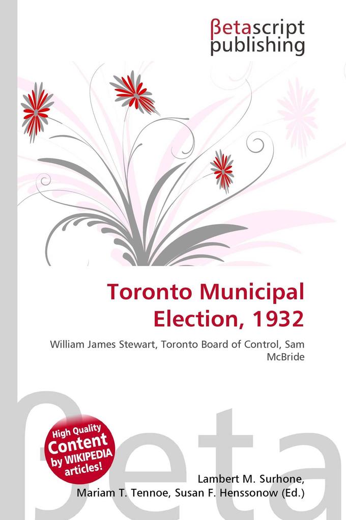 Toronto Municipal Election 1932