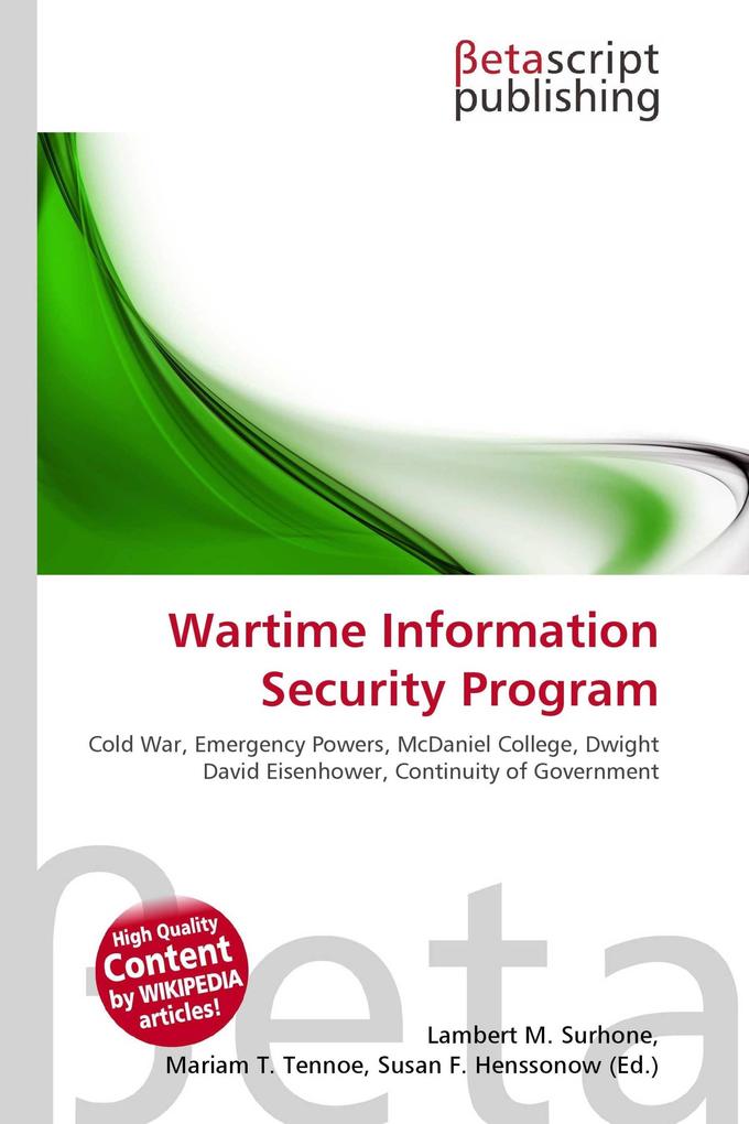 Wartime Information Security Program