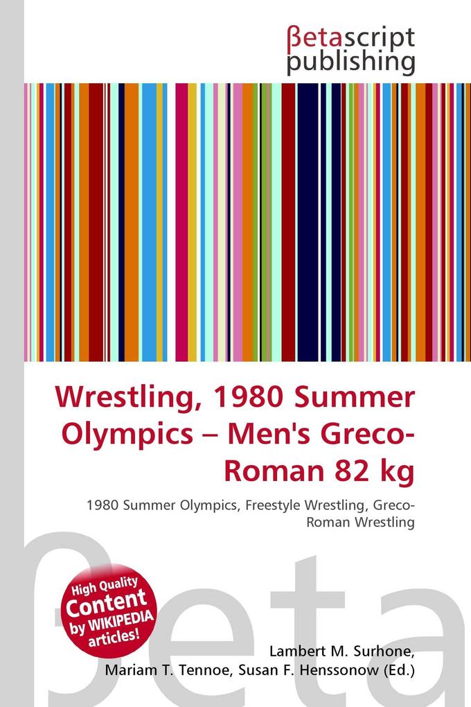 Wrestling 1980 Summer Olympics - Men's Greco-Roman 82 kg
