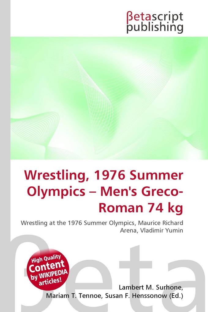 Wrestling 1976 Summer Olympics - Men's Greco-Roman 74 kg