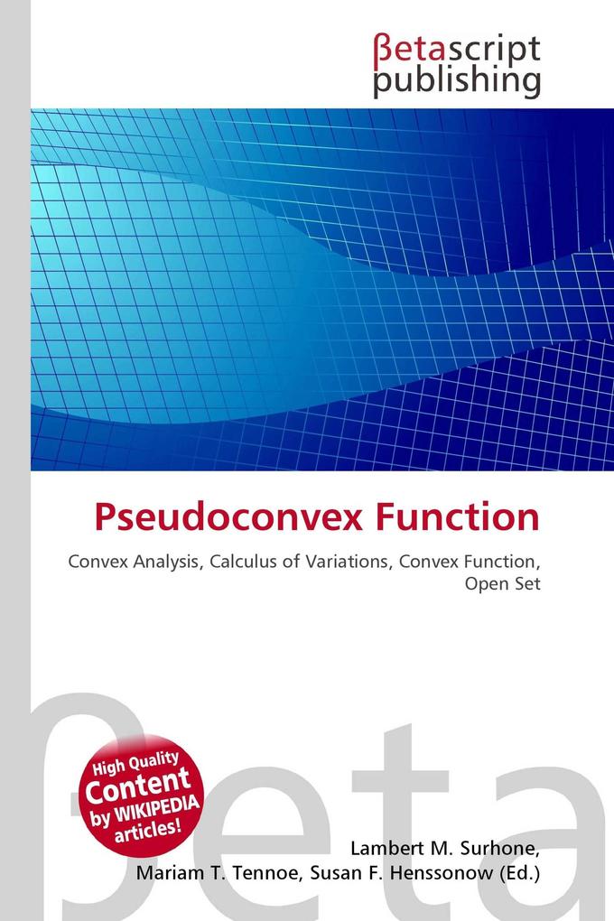 Pseudoconvex Function