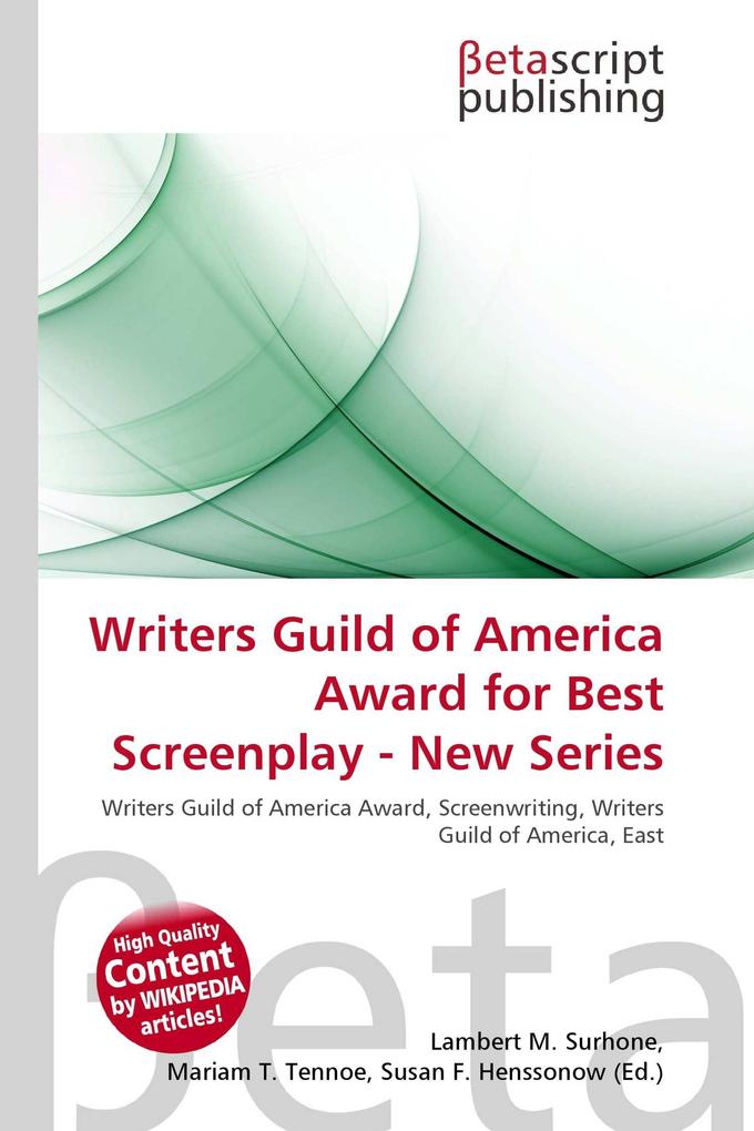 Writers Guild of America Award for Best Screenplay - New Series