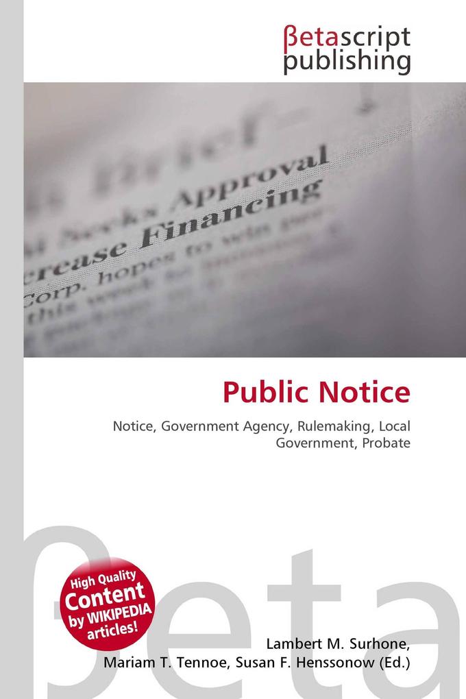 Public Notice