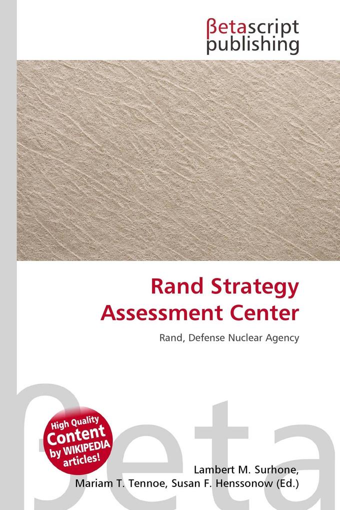Rand Strategy Assessment Center