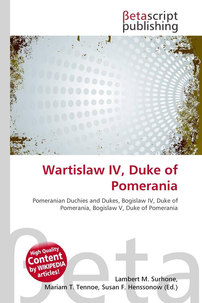 Wartislaw IV Duke of Pomerania