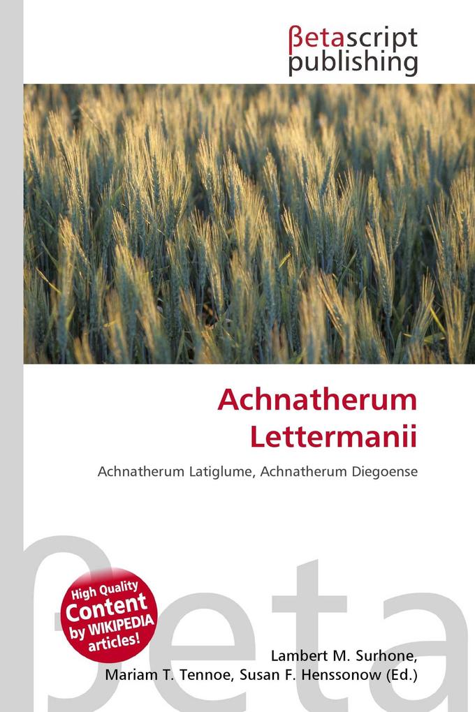 Achnatherum Lettermanii