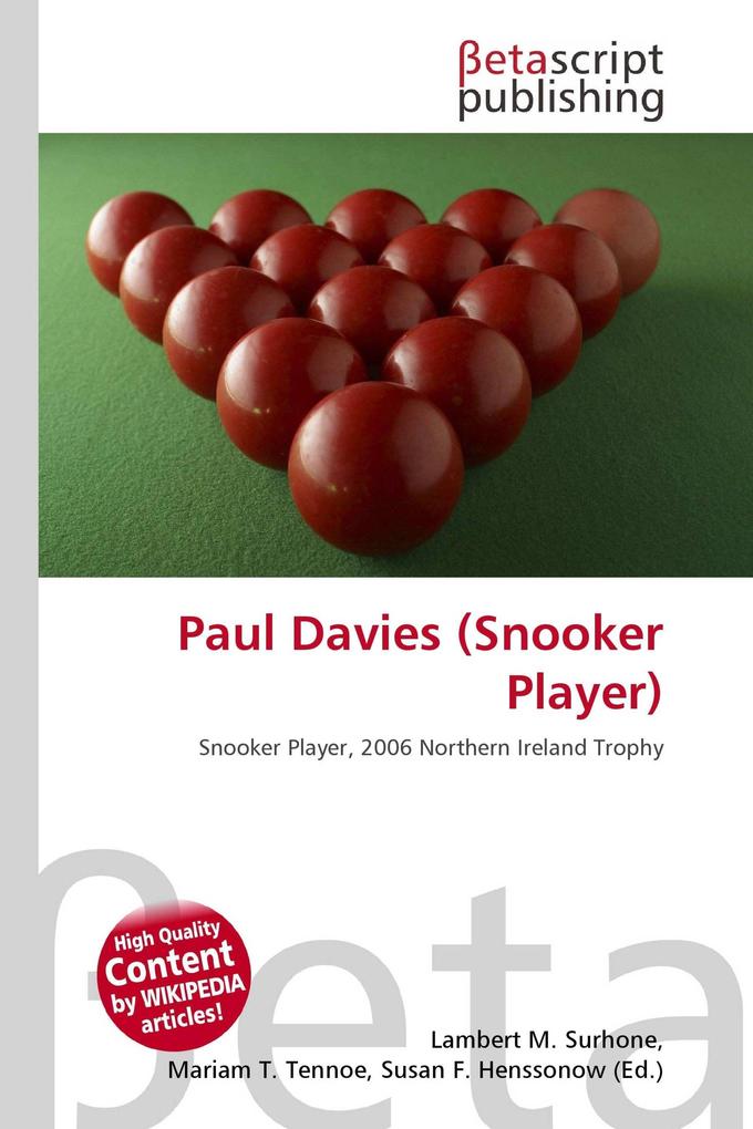 Paul Davies (Snooker Player)