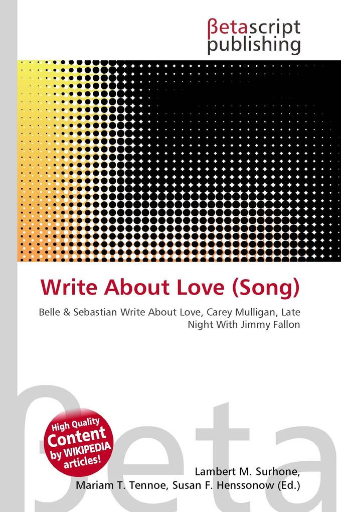 Write About Love (Song)