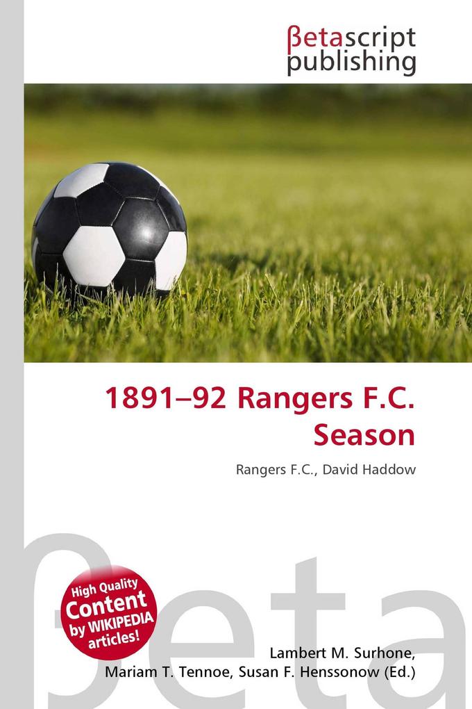 1891-92 Rangers F.C. Season