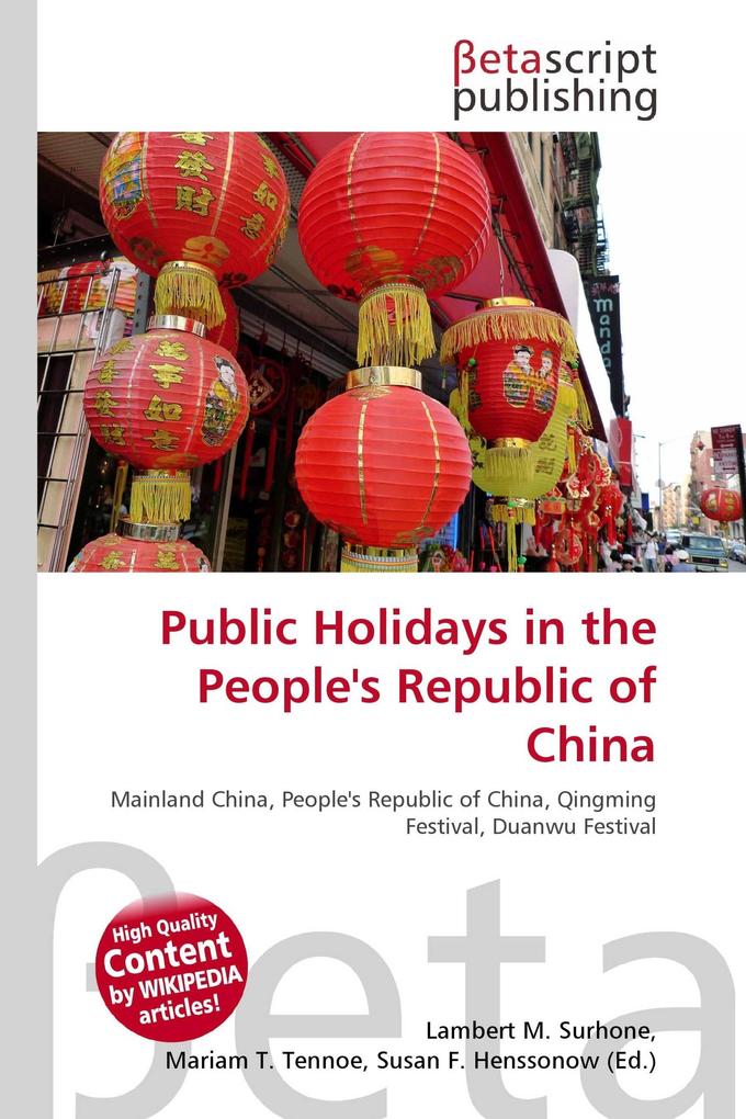 Public Holidays in the People's Republic of China