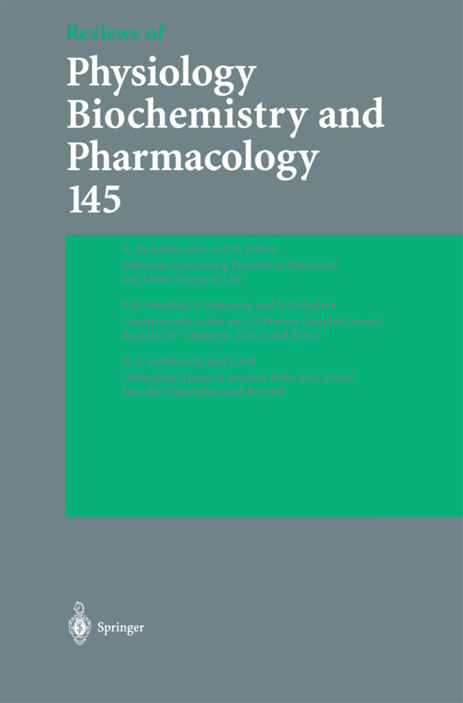 Reviews of Physiology Biochemistry and Pharmacology 145