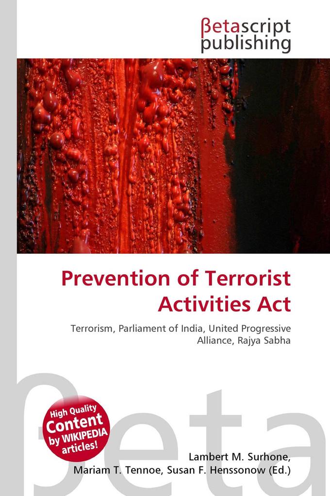 Prevention of Terrorist Activities Act