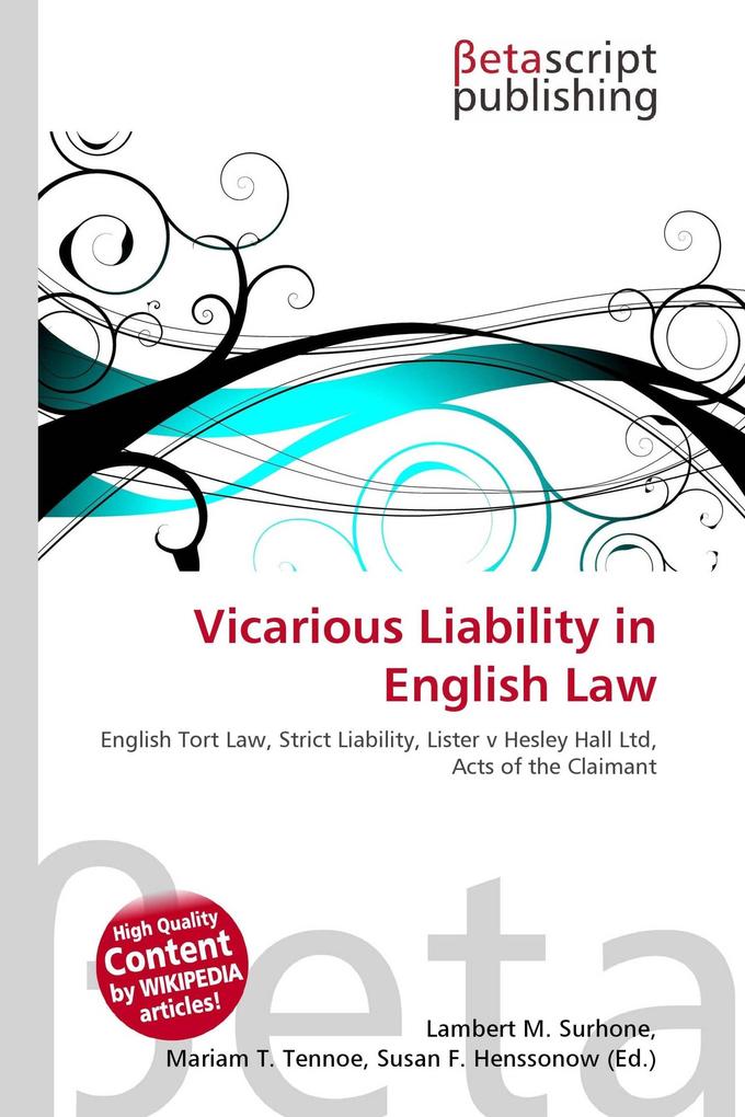 Vicarious Liability in English Law