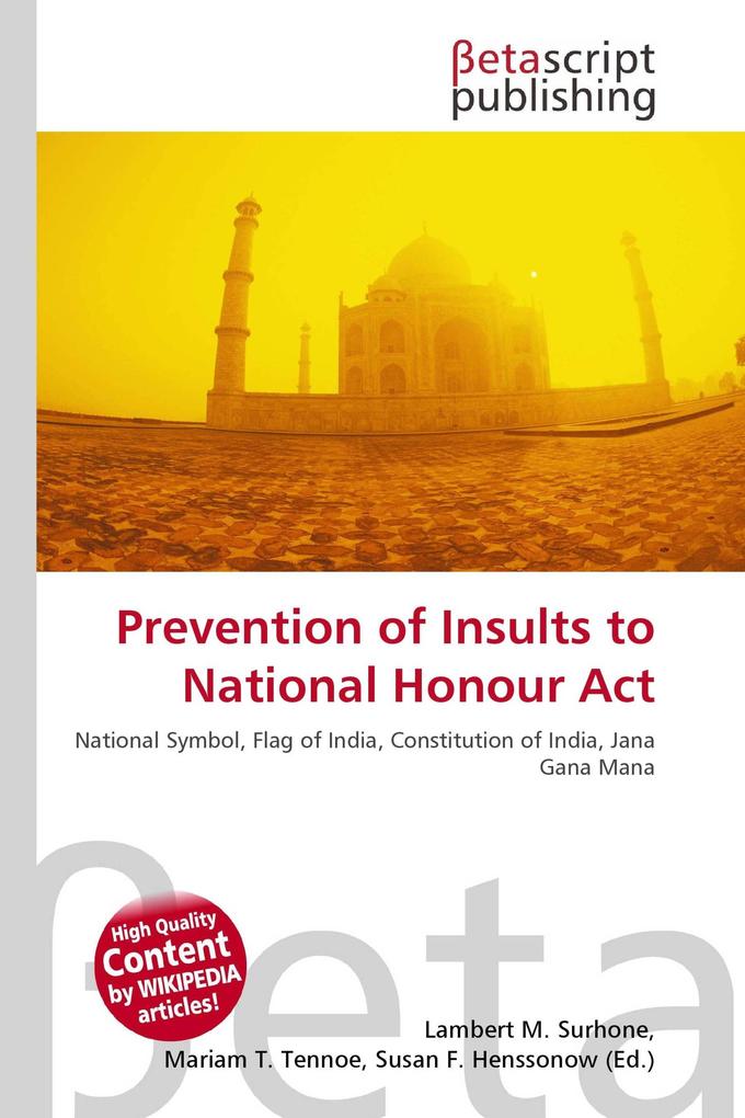 Prevention of Insults to National Honour Act
