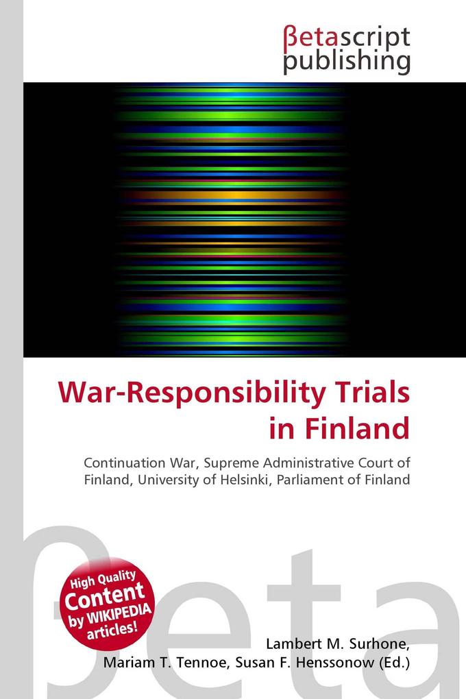 War-Responsibility Trials in Finland