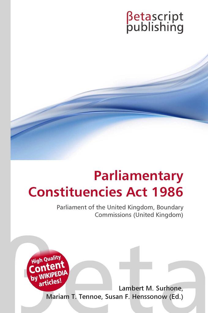 Parliamentary Constituencies Act 1986