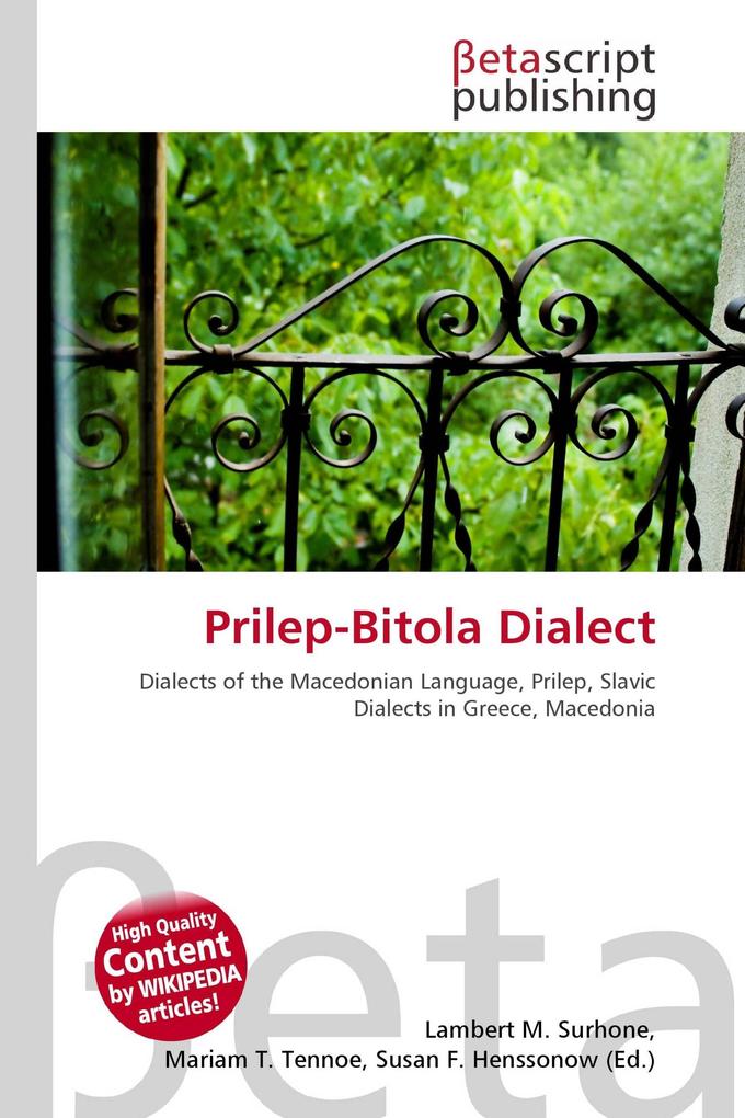 Prilep-Bitola Dialect