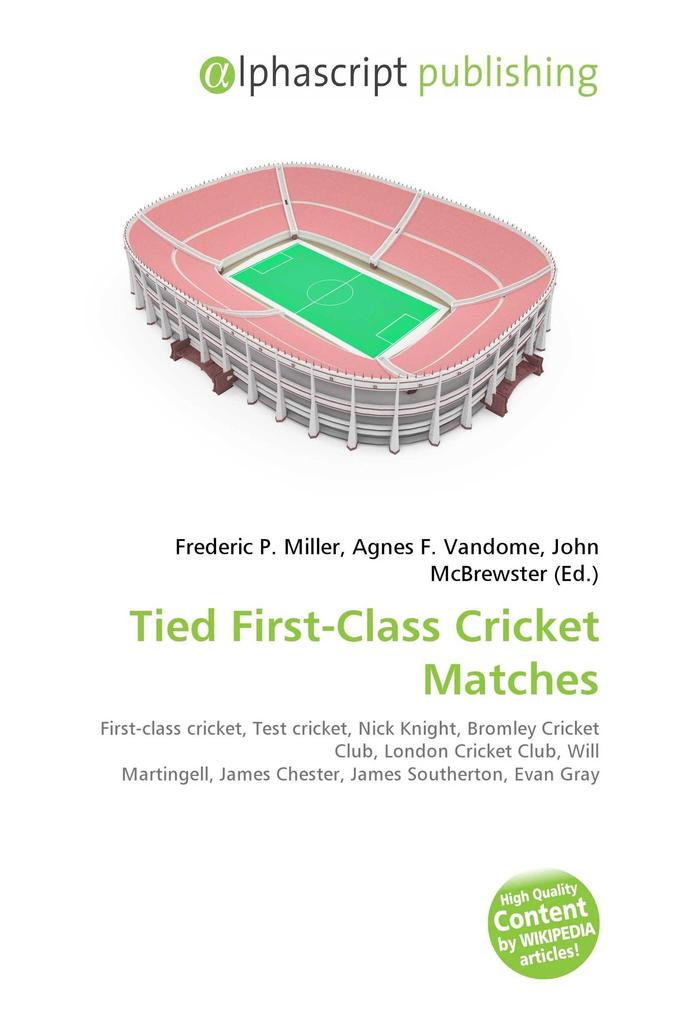 Tied First-Class Cricket Matches