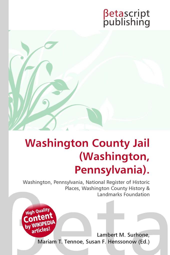 Washington County Jail (Washington Pennsylvania).