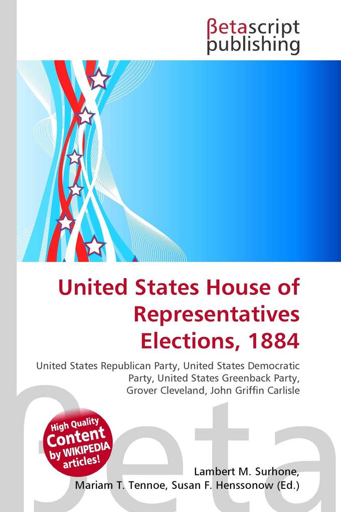 United States House of Representatives Elections 1884