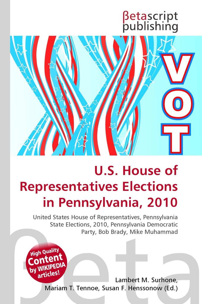 U.S. House of Representatives Elections in Pennsylvania 2010