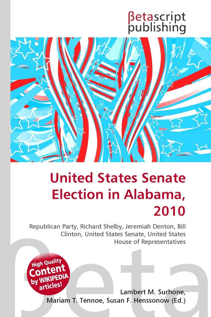 United States Senate Election in Alabama 2010
